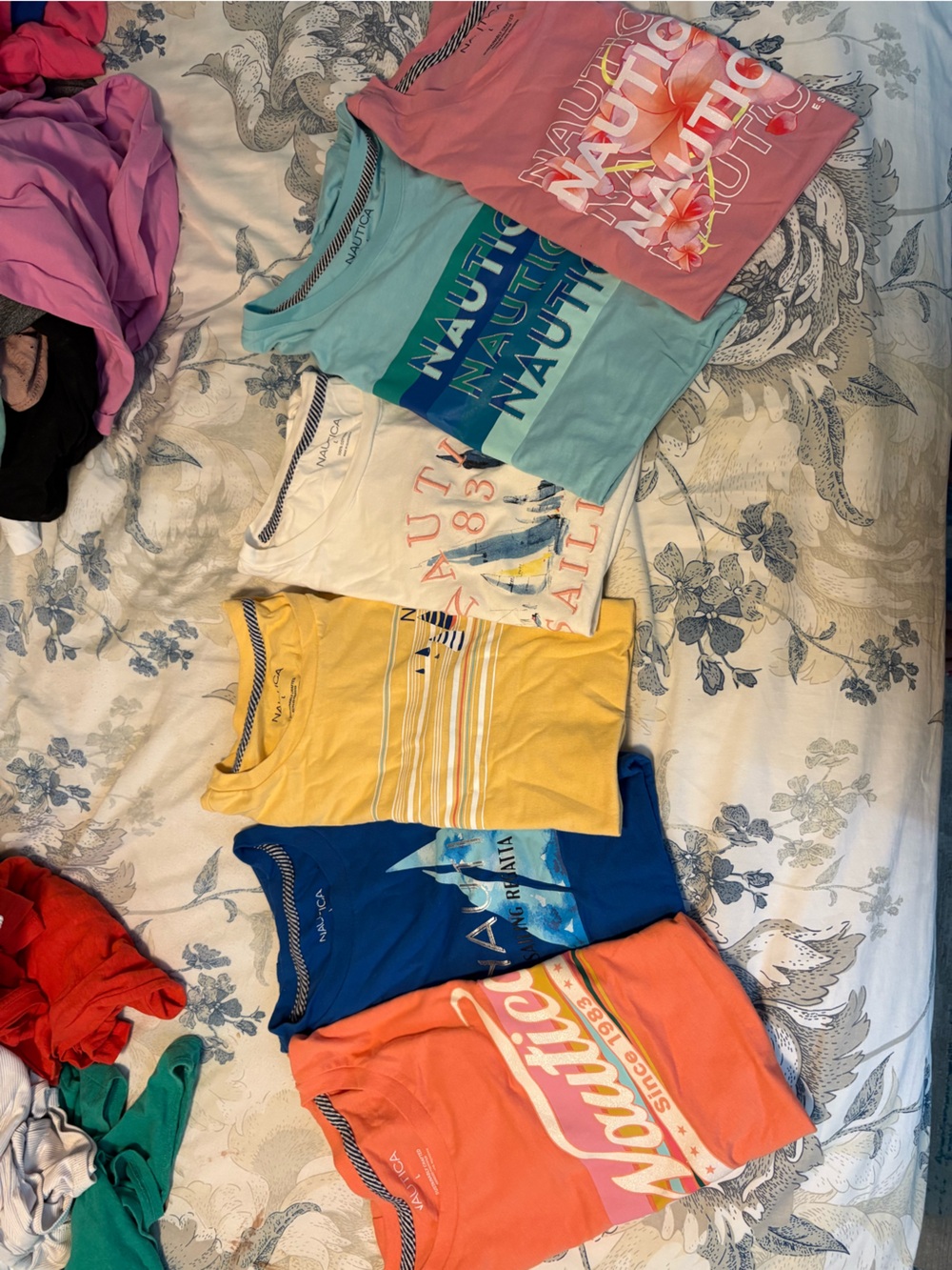 Nautica Top Bundle - Coral, Blue, Yellow, White, Aqua, Pink